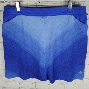 ADIDAS | striped gradient ombre golf tennis athletic pocket skirt-shorts skort